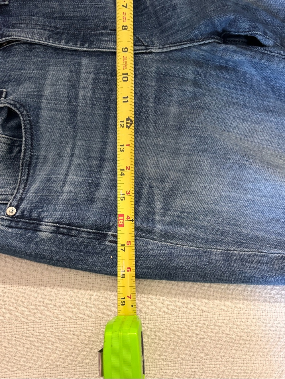 🔵⚪️AYR Indigo Straight-Leg Jeans with Raw Hem - Picture 11 of 15